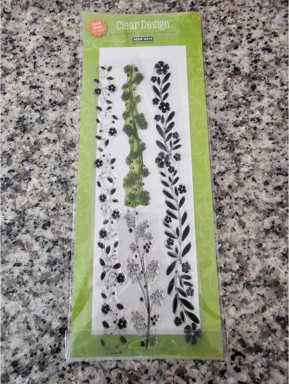 Hero Arts Clear Design Photopolymer Stamp Set Floral Borders